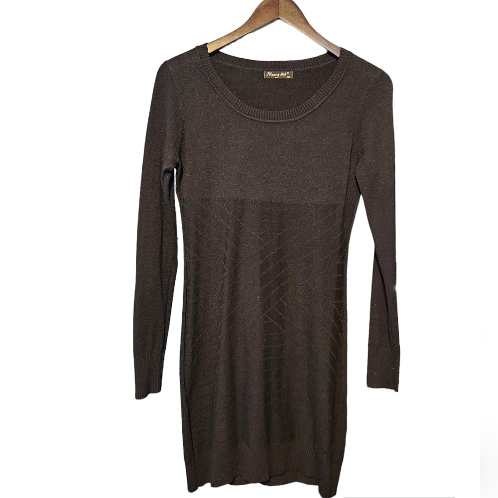 Cashmere blend tunic long sweater dress M medium EUC